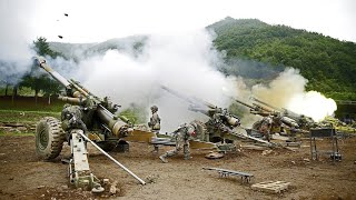 KH179 155mm Howitzer Live Fire Exercise [upl. by Ilahsiav]