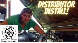 International Harvester how to distributor install [upl. by Cleve]