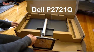 Dell P2721Q 27inch 4K USBC Monitor  Unboxing amp Setup [upl. by Odnalor302]