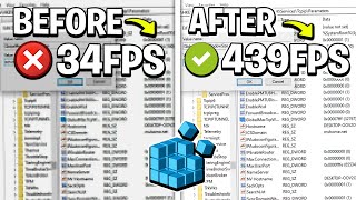 🔧DO THESE 5 REGISTRY SETTINGS TO BOOST FPS IN ALL GAMES ✅ FPS BOOST amp FIX LAG [upl. by Orpah]