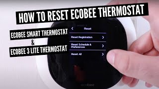 How To Reset Ecobee Smart Thermostat [upl. by Yawnoc281]