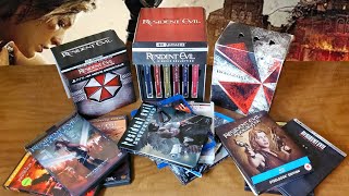 Resident Evil 4K Steelbook Collection  RE Film Hoard [upl. by Romola]