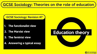 GCSE Sociology Revision from allsociology  Theories on Education Episode 7 [upl. by Nylesoj]