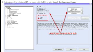 UEFI Boot Mode Secure Boot Mode Windows Booting Problems Dell Optiplex 9020 [upl. by Delanty]