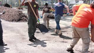 Urban Community Composting How To Walk Turn a Windrow [upl. by Sucitivel]