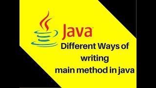 615 Different Ways of writing main method in java  Cool Tricks [upl. by Brunella]