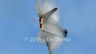 F 22 Raptor Demo Geneseo Airshow 2024 [upl. by Merla]