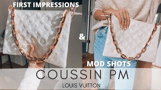 THE NEW LOUIS VUITTON COUSSIN BAG REVIEW amp DETAILS  LV COUSSIN PM [upl. by Durkin]