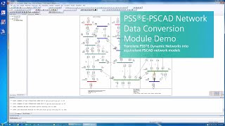 【PSS®E】PSS®E PSCAD Network Data Conversion [upl. by Inuat]