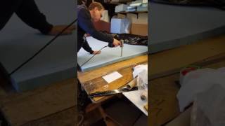 Cutting Upholstery Foam To Size [upl. by Daphne100]