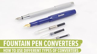 How to Use a Fountain Pen Converter [upl. by Yecaj173]