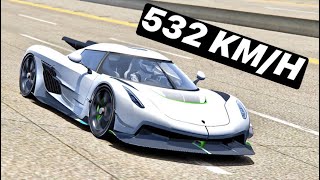 Koenigsegg Jesko Absolut 532 KMH at Nardo Speed Test [upl. by Ivzt]