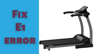 treadmill e1 error fix at home [upl. by Aham]