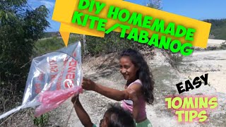 DIY HOMEMADE KITE  SARANGOLA  TABANOG  DIY TABANOG [upl. by Hukill476]