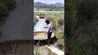 Coracle ride hampi 📍 🔥 ⛵coracleride travel hampikarnataka [upl. by Eamaj185]