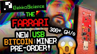 GekkoScience Compact F HOT ROD Fastest USB Bitcoin Miner EVER UP TO 500 GHs ANNOUNCEMENT JTC28 [upl. by Alikam]