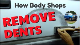 How Body Shops Remove Dents  Detailed Explanation from Start to Finish [upl. by Cutty]