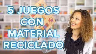 5 Juguetes para niños con material reciclado que encontrás en casa 👧👦 [upl. by Krenn600]