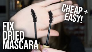 FIX DRIED MASCARA TUTORIAL  Life Hack for Fixing Dry Mascara Easily  Mascara Tips  Tricks [upl. by Noremac]