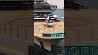 Imagine landing on the Nord Yacht  Nord Superyacht [upl. by Ontine]