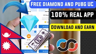 How To Get free daimond in Free Fire and pubg UC in Nepal  Rooter app review  Crazy Gamer krishna [upl. by Norrv]