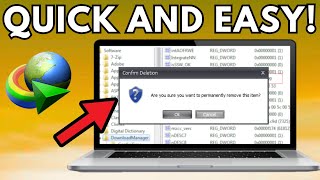 How To Remove Registry Files Of IDM 2024 [upl. by Ahsiekel22]