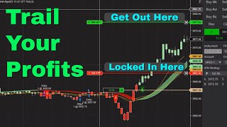 How to use ATM strategies with NinjaTrader 8 Trail Profits [upl. by Burkley542]