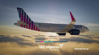 SKY express  Νέα Εποχή – Βρυξέλλες [upl. by Ecnahc37]