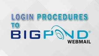 BigPond Webmail Login Procedures 2018 [upl. by Shellans]