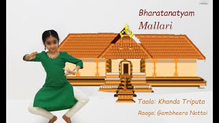 MallariBharatanatyamSolo Performance [upl. by Nonek613]