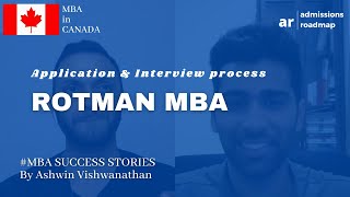 Rotman MBA Toronto  Application and Interview Advice [upl. by Gnemgnok556]