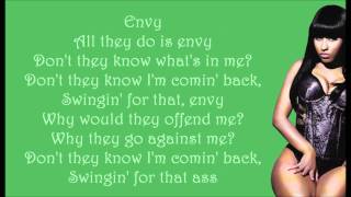 Nicki Minaj  Envy Lyrics Video [upl. by Chaves]