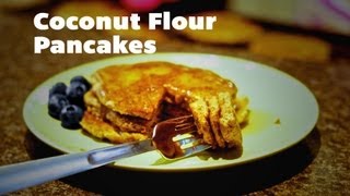 Coconut Flour Pancakes Low Carb Gluten Free Wheat Free [upl. by Lladnew]