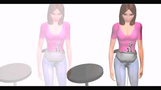 jsb hf10 slimming massage belt video demonstration [upl. by Eniarda]