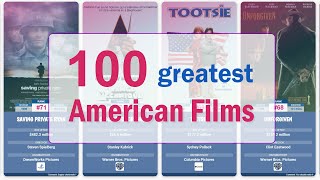 100 Greatest American Films Of All Time  Listed by the American Film Institute AFI [upl. by Finnegan]