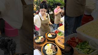 Yummy Sweet Food Fresh Made Steak streetfood foodie [upl. by Ecnesse401]