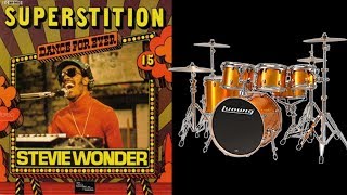 Superstition  Stevie Wonder  Backing Track for Drums [upl. by Salisbarry397]