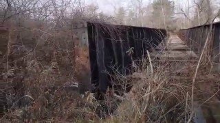 Abandoned Railroad Bridge on the Pennsylvania Railroads Elmira Branch [upl. by Emelia]