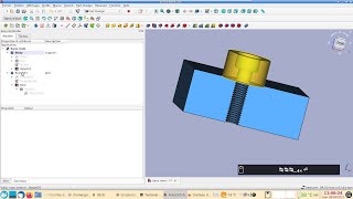 FreeCAD 020 Perçage et taraudage [upl. by Virge]