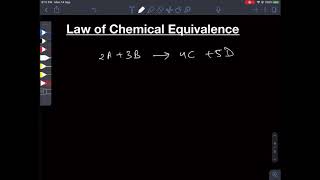 Law of Chemical Equivalence  Chemistry  Shailesh Sir  IITJEE  NEET [upl. by Kore]