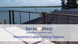 Horizontal Cable Railing Systems For Decks [upl. by Ahsiat]