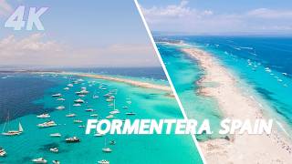 Explore Formenteras Paradise Beach in 4K Walking Tour [upl. by Tally]