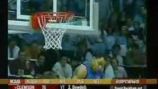 Tyler Hansbrough Hit By Gerald Henderson [upl. by Nocam939]