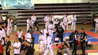 WKU World Championships Heraklion Crete 2013 Finals Karate Kumite Adults male 70kg [upl. by Arahsat]