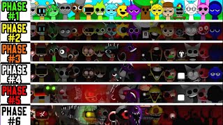 EUPHORIA Phase 1 VS 2 VS 3 VS Phase 4 VS Phase 5 in Incredibox Sprunki  All character together [upl. by Anilrahc834]