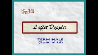 Effet Doppler  Terminale SPE [upl. by Rednael]