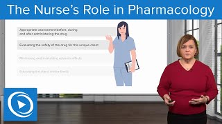 The Nurses Role in Pharmacology  Lecturio [upl. by Ylliw]