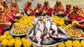 Colorful Cauliflower amp Pangasius Fish Curry  Yellow Fulkopi amp Pangas Fish Gravy Recipe [upl. by Levina]