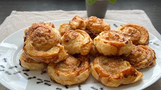 Puff Pastry Cinnamon Rolls Recipe [upl. by Eyaf660]