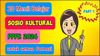 Soal PPPK 2024 Sosio Kultural Semua Formasi [upl. by Yeslrahc]